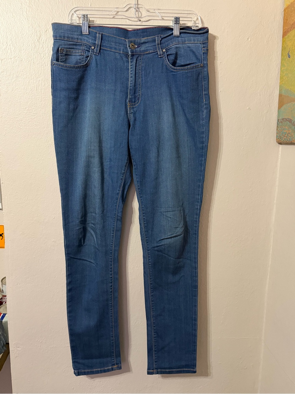 Angry Rabbit Women's Slim Straight Jeans in Blue Size 30/11